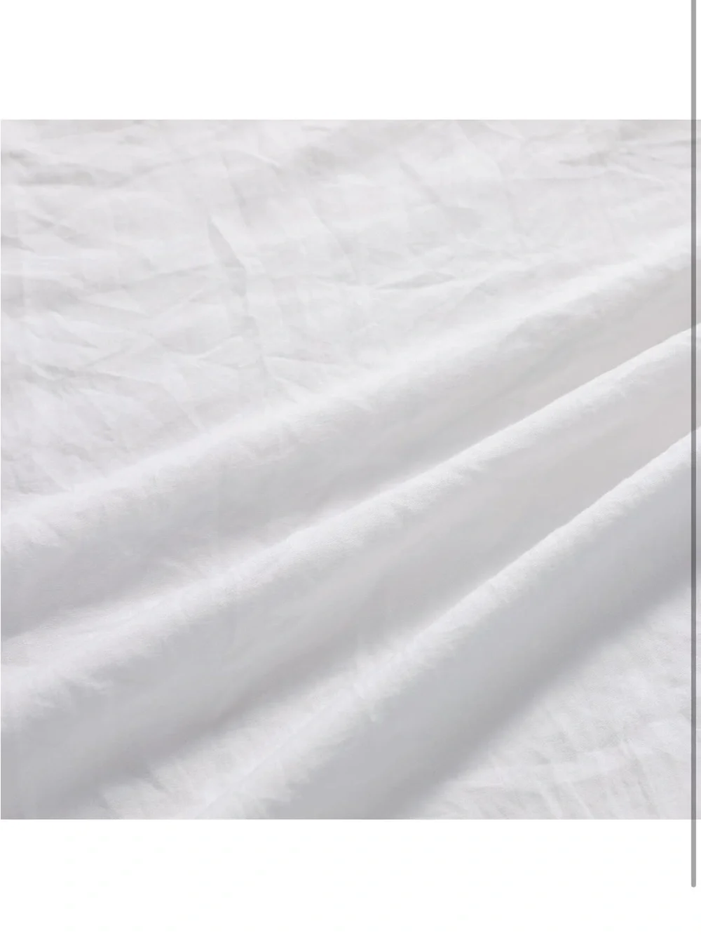 NEW CAROMIO White Ruffled Duvet Cover Twin, 2PCS